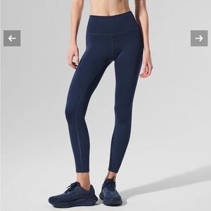 ALO Yoga Navy Blue 7/8 high-waist airlift Leggings